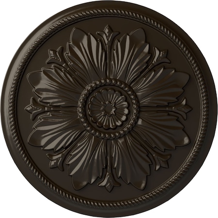 Ekena Millwork Kaya Ceiling Medallion (Fits Canopies up to 5 1/4"), Hand-Painted Stone Hearth, 23 5/8"OD x 1 1/2"P CM23KASHF